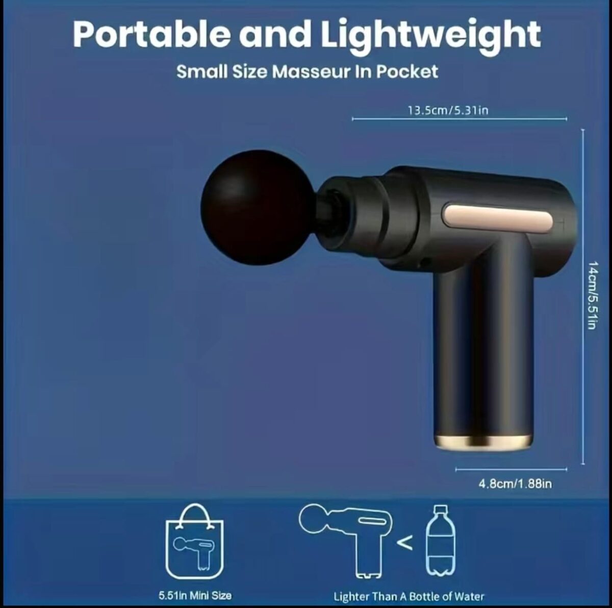 Massage Gun for Deep Tissue Muscle - Portable and Lightweight - Image 4