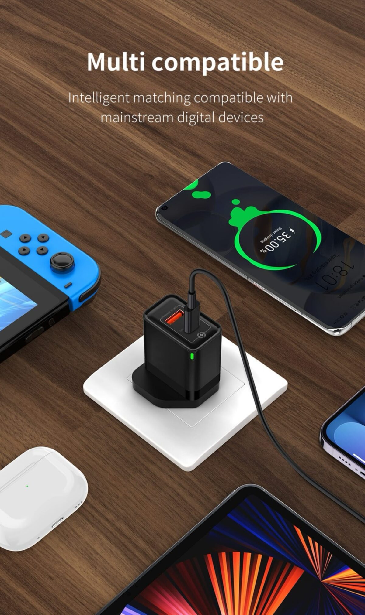 MAXCO : 30W Fast Charger USB A+C - Image 4