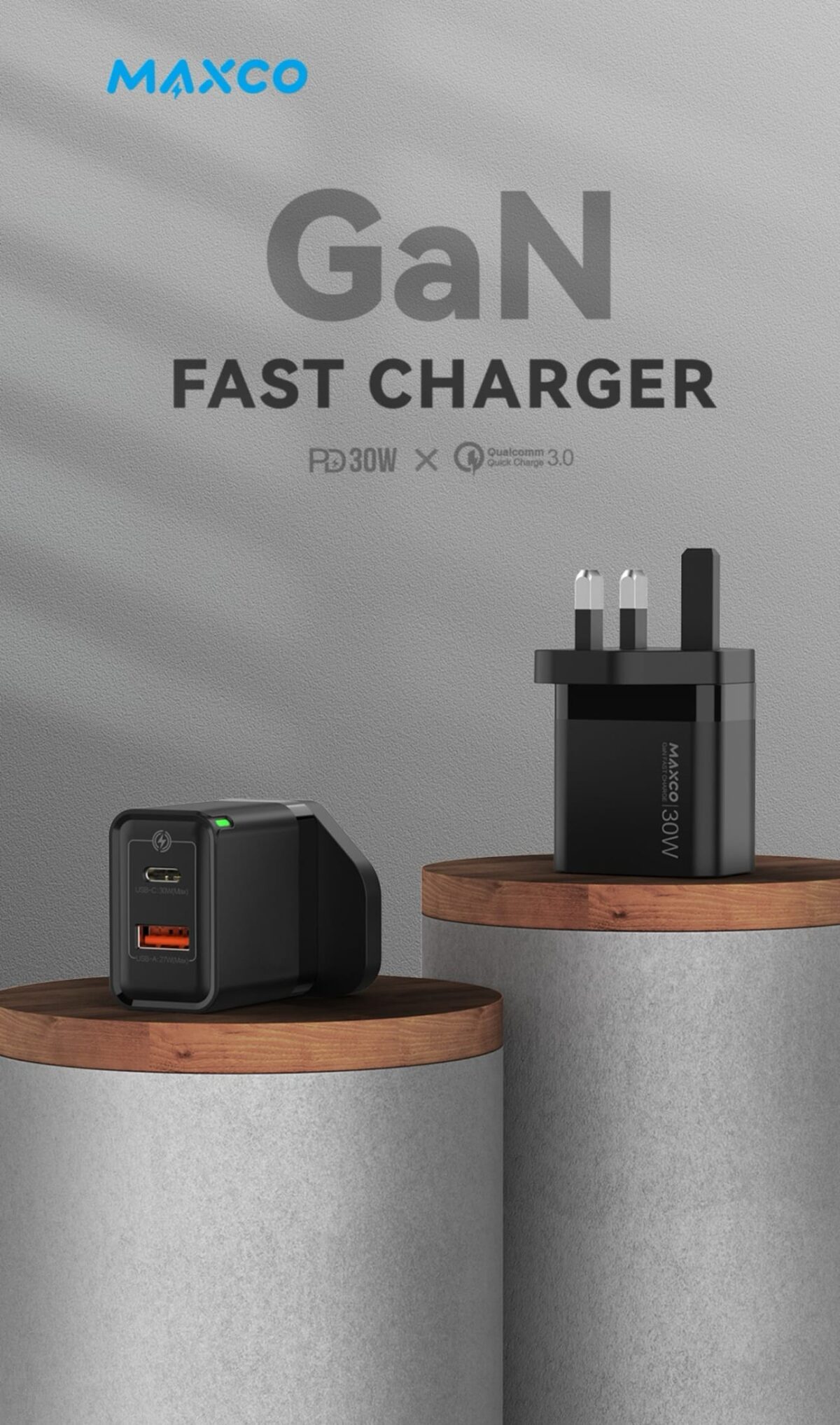 MAXCO : 30W Fast Charger USB A+C - Image 5