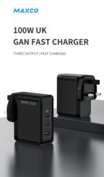 MAXCO  Super Fast Charger 100W USB-C1 C2 USB A - Image 2