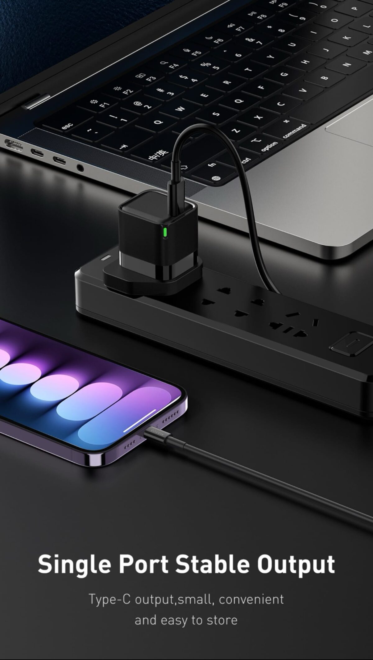 MAXCO : 20W Mini Fast Charger With Cable - Image 2