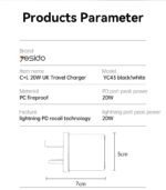 Yesido : Quick Charger Lightning & Type-C Dual Port 20W YC43 - Image 5