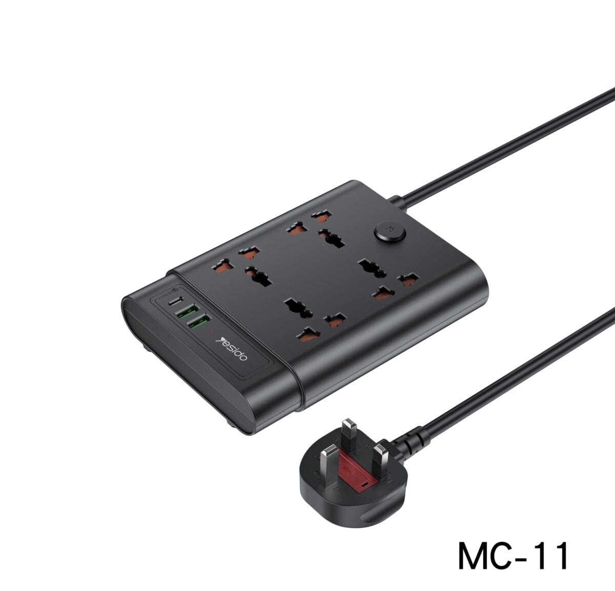 Yesido : 2M Long Multi Port Power Socket (Max 2650w) - Image 1