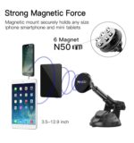 YESIDO : C41 Car Windshield Telescopic Suction Cup Magnetic Phone Holder Black - Image 3