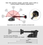 YESIDO : C41 Car Windshield Telescopic Suction Cup Magnetic Phone Holder Black - Image 4