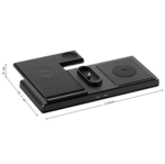 YESIDO 18W 4 in 1 Multifunctional Foldable Desktop Wireless Charging Stand (Black) DS13 - Image 2