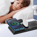 YESIDO 18W 4 in 1 Multifunctional Foldable Desktop Wireless Charging Stand (Black) DS13 - Image 3