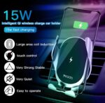 YESIDO Wireless Car Charger & Phone Holder (Fast 15W) - C78 - Image 5