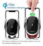 YESIDO Wireless Car Charger & Phone Holder (Fast 15W) - C78 - Image 2