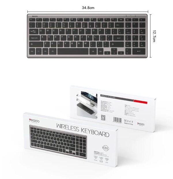 YESIDO: 2.4G Wireless Connected Instrument Keyboard For Pc/Laptop