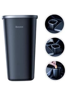 BASEUS: Dust Free Vehicle Mounted Trash Can (Black)