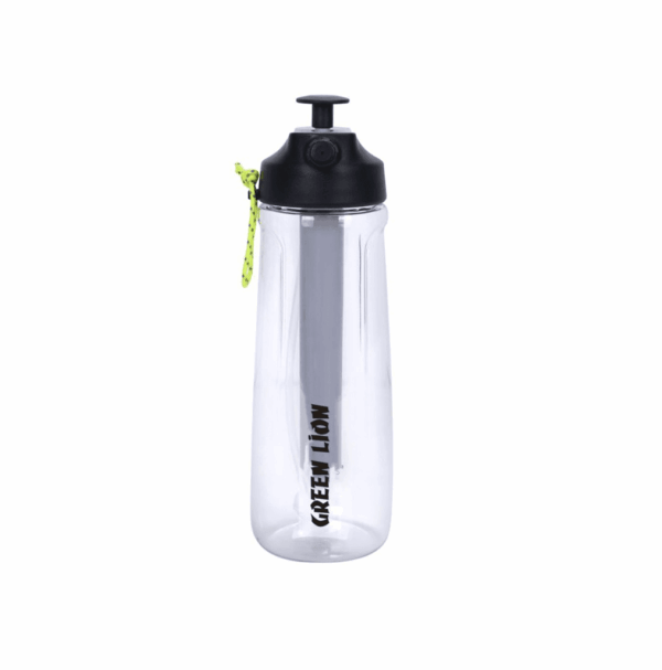 Green Lion Spray Water Bottle - Black-transparent