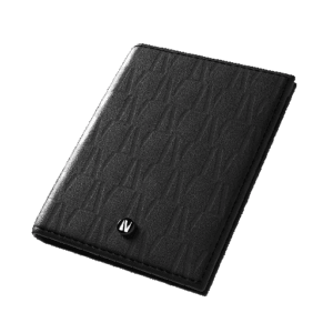 Levelo Bifold Genuine Leather With Debossed Logo Pocket Organizer