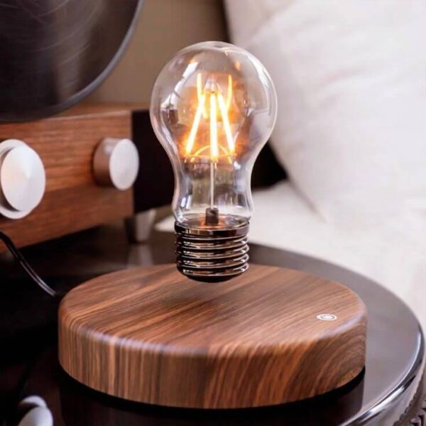 PeacePlanet Levitating Bulb, Float & Rotate in Air, Table Lamp