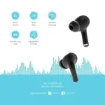 Porodo Blue Deep Bass Wireless Earbuds Pro 2 with Swipe Volume - Image 2