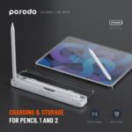 Porodo Wireless Charging & Storage For Pencil 1 & 2 Case - Image 4