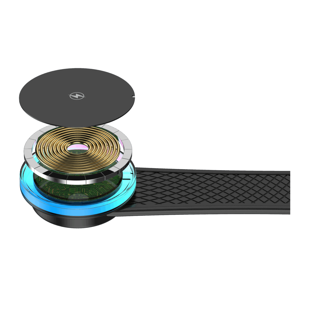 Porodo 15W Magnetic Wireless Car Mount with Dual Port Car Charger - Image 4