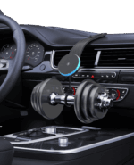 Porodo 15W Magnetic Wireless Car Mount with Dual Port Car Charger - Image 3