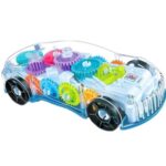 Mechanical Car Toy, Moving Gears Transparent Toy Car Fun for Toddlers
