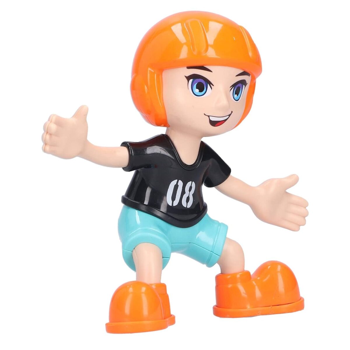 Stunt Scooter Music & Light Toy, Children Toy Cool Lights with Cartoon Boy Model for Playing - Image 4