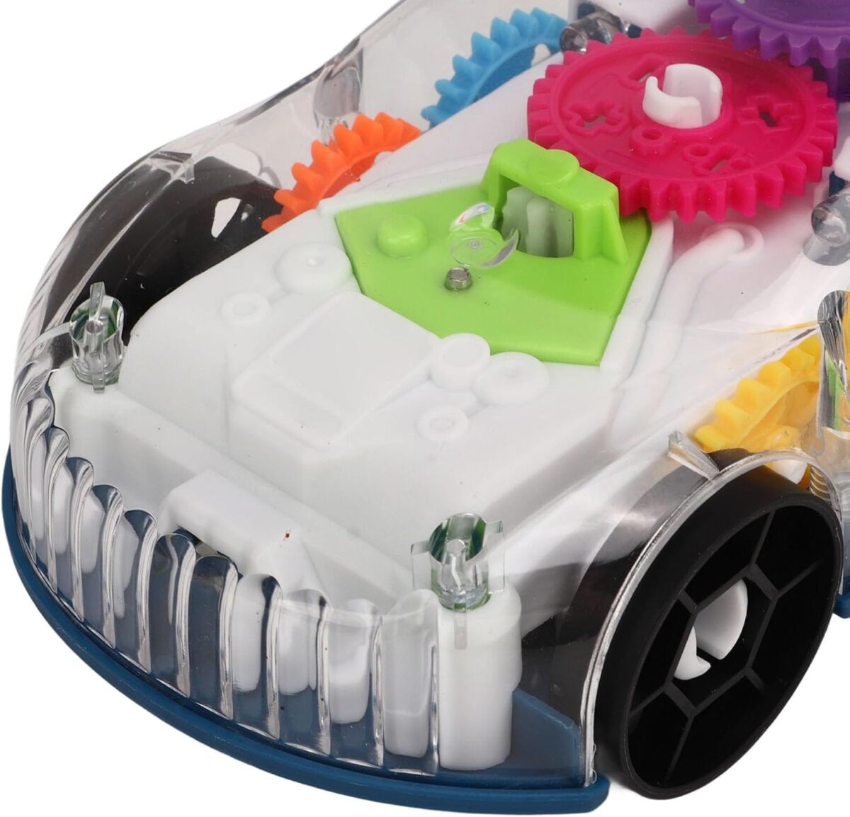Mechanical Car Toy, Moving Gears Transparent Toy Car Fun for Toddlers - Image 2