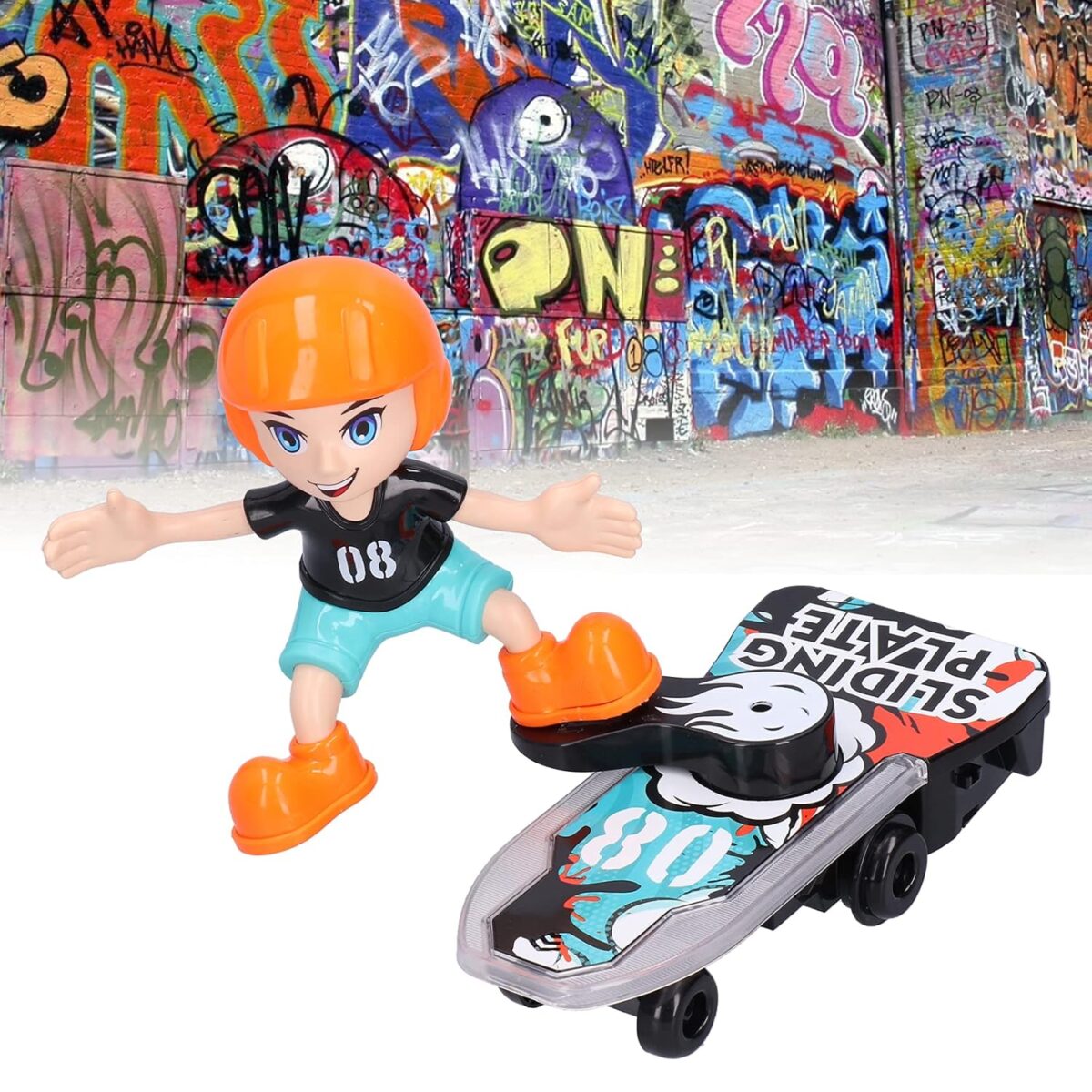 Stunt Scooter Music & Light Toy, Children Toy Cool Lights with Cartoon Boy Model for Playing - Image 2