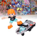 Stunt Scooter Music & Light Toy, Children Toy Cool Lights with Cartoon Boy Model for Playing - Image 2
