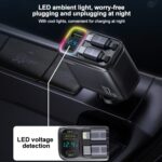 Yesido Y63 4 in 1 USB Type-C+USB Multifunctional Dual Line Digital Display Car Fast Charger - Image 4