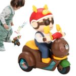 Toddler Motorcycle Toy Dancing & Rotating Stunt Tricycle With Lights Music - Image 2