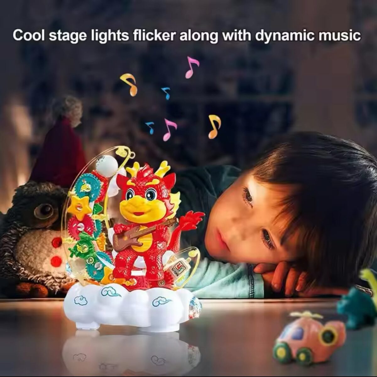 Ranley Dragons for Kids Electric, Educational Toys with Light & Music, Interactive Moon Dragon Gear - Image 3