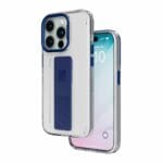 Levelo Graphia Shock-Proof Edges IMD Silicone Grip Clear Case for iPhone 15 Pro