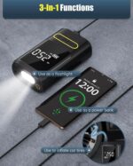 Portable Wireless Tire Inflator Air Compressor Pump For Cars, Motorcycles & Bicycles - Image 5