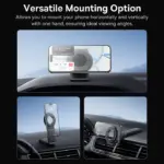 Baseus C02 mega Prime Trip Series Magnetic Car Phone Holder 360° Rotatable, Foldable Car Mount - Image 4