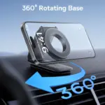 Baseus C02 mega Prime Trip Series Magnetic Car Phone Holder 360° Rotatable, Foldable Car Mount - Image 3