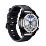 Porodo Nebula Smart Watch Black dial with Black Silicone Band - Image 2