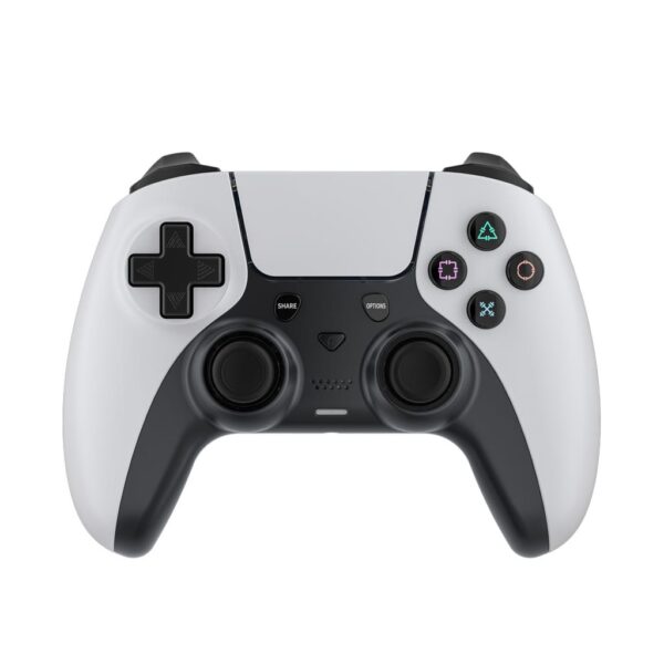 [PDX610-WHB] Porodo Gaming PS4 Gamepad Controller 600mAh (White - Black)