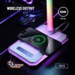 Porodo Gaming E-Sports Desk Lamp with Charging Base - White - Image 6