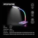 Porodo Gaming E-Sports Desk Lamp with Charging Base - White - Image 7