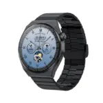 Porodo Zebro Smart Watch Black dial Black Metal strap