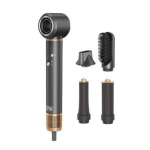 Winning Star Multi Functional Negative Ion High Speed 5 In 1 Hair Dryer - Black