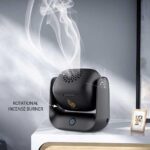 Rotatable Incense Burner Type-C Charging Port, 700 °C Heating Temperature 90° Rotation - Black - Image 2