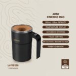 LePresso Stirmagic Auto Stirring Mug 380ml - Black - Image 6