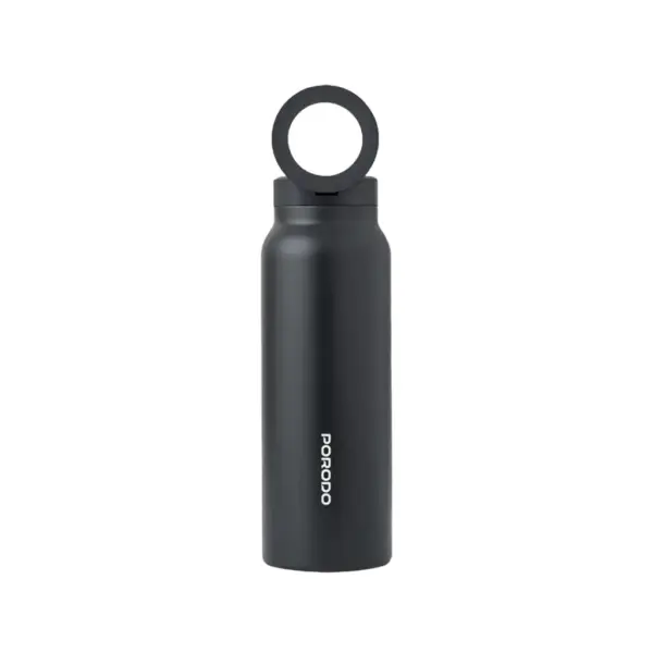 Porodo Lifestyle Magnetic Mount Water Bottle - Black