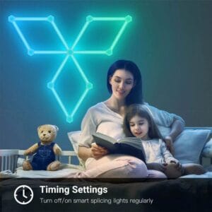 Smart Wall Light LED Light Bars 3D Hexagon Lights with Alexa