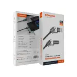 Porodo 4 Cables in 1 Aluminum Fast Charger Wire - Black - Image 3