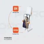 Porodo Lifestyle Phone Stand Fill Light - Black - Image 5