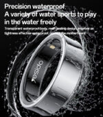 Yesido IO32 Health Ring Temp, HR, BP, female health 63mm, Black - Image 2