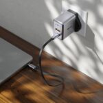 Green Lion GaN UK Plug Wall Charger with 45W Power Delivery,USB-C & USB-A Ports - Gray - Image 4