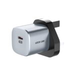 Green Lion Premium UK Plug Wall Charger with 20W Power Delivery Fats Charging - Gray - Image 2