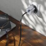 Green Lion Premium UK Plug Wall Charger with 20W Power Delivery Fats Charging - Gray - Image 4